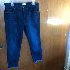 Loft Frayed Jeans